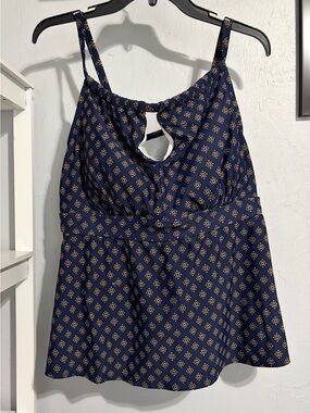Kona Sol Navy Printed Tankini
